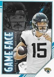 2020 Score Game Face Gardner Minshew II #GF-GM card