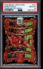 2020 Panini Select UEFA Euro Gareth Bale Tiger Die Cut Prizm #121 card