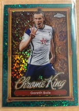 2025 Topps Premier League Chrome King Gareth Bale Emerald Refractor #CK-18 card
