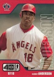 2002 Upper Deck 40-Man Base Set Garret Anderson #8 card