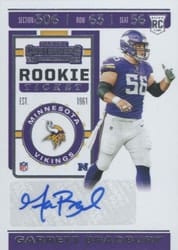 2019 Panini Contenders Base Set Garrett Bradbury #150 card