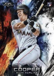 2018 Topps Fire Base Set Garrett Cooper #158 card