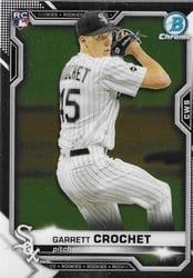 2021 Bowman Chrome Base Set Garrett Crochet #63 card