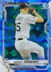 2021 Bowman Chrome Sapphire Edition Base Set Garrett Crochet #63 card