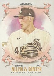 2021 Topps Allen & Ginter Base Set Garrett Crochet #220 card