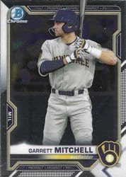2021 Bowman Chrome Prospects Garrett Mitchell #BCP-129 card