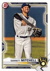 2021 Bowman Draft Base Set Garrett Mitchell #BD-116 card