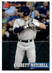 2021 Bowman Heritage Base Set Garrett Mitchell #227 card