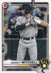 2021 Bowman Prospects Garrett Mitchell #BP-129 card