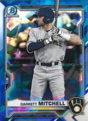 2021 Bowman Sapphire Edition Base Set Garrett Mitchell #BCP-129 card