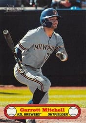 2021 Topps Heritage Minor League 1972 Topps Baseball Poster Card Garrett Mitchell #72BPC-9 card
