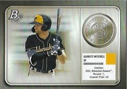 2022 Bowman Platinum Minted in Merit Garrett Mitchell #MM-9 card