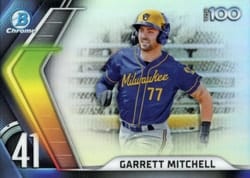 2022 Bowman Scouts' Top 100 Garrett Mitchell #BTP-41 card