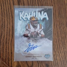 2025 Bowman University Chrome The Big Kahuna Autographs Garrett Nussmeier #BK-GN card