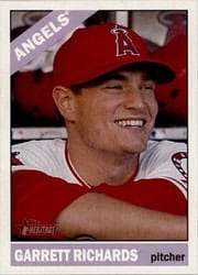 2015 Topps Heritage Base Set Garrett Richards #340 card