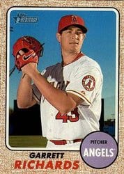 2017 Topps Heritage Base Set Garrett Richards #268 card