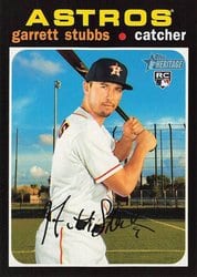 2020 Topps Heritage Base Set Garrett Stubbs #543 card