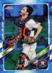 2021 Topps Chrome Update Sapphire Edition Base Set Garrett Stubbs #US296 card