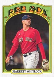 2021 Topps Heritage Base Set Garrett Whitlock #518 card