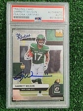2022 Donruss Optic The Rookies Autographs Garrett Wilson #TR-8 card
