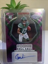 2022 Panini Certified Rookie Roll Call Signatures Garrett Wilson #RCS-GW card