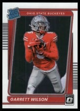 2022 Panini Chronicles Draft Picks Donruss Optic Rated Rookie Garrett Wilson #10 card