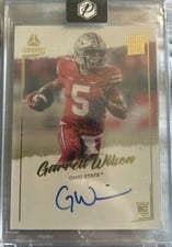 2022 Panini Luminance Year One Signatures Garrett Wilson #YSR-GWI card