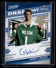 2022 Panini Prestige Draft Day Signatures Garrett Wilson #DDS-GW card