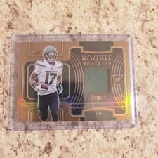 2022 Panini Select Rookie Swatches Garrett Wilson #RSW-6 card