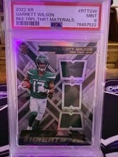 2022 Panini XR Rookie Triple Threats Materials Garrett Wilson #RTT-GW card