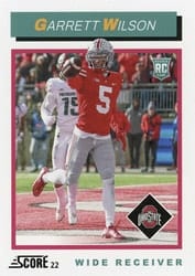 2022 Score 1992 Throwback Rookie Garrett Wilson #TB8 card