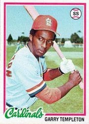 1978 Topps Base Set Garry Templeton #32 card