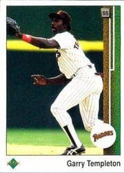 1989 Upper Deck Base Set Garry Templeton #297 card