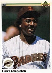 1990 Upper Deck Base Set Garry Templeton #288 card