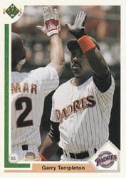 1991 Upper Deck Base Set Garry Templeton #295 card