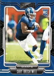 2021 Panini Playbook Base Set Gary Brightwell #187 card