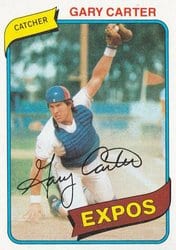 1980 Topps Base Set Gary Carter #70 card