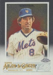 2020 Topps Allen & Ginter Chrome Base Set Gary Carter #108 card