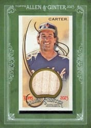 2023 Topps Allen & Ginter Framed Mini Relics Gary Carter #MFR-GC card
