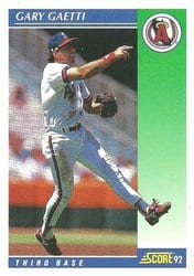 1992 Score Base Set Gary Gaetti #39 card