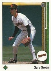 1989 Upper Deck Base Set Gary Green #722 card