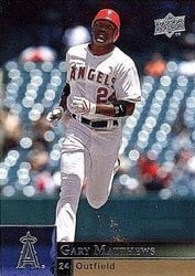 2009 Upper Deck Base Set Gary Matthews #188 card