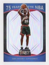 2021 Panini Select 75 Years of the NBA Gary Payton #63 card