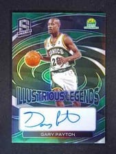 2022-23 Panini Spectra Illustrious Legends Signatures Gary Payton #ILS-GPY card