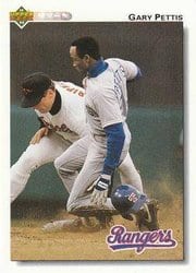 1992 Upper Deck Base Set Gary Pettis #179 card