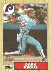1987 Topps Base Set Gary Redus #42 card