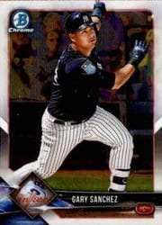 2018 Bowman Chrome Base Set Gary Sanchez #10 card