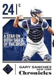 2018 Panini Chronicles Base Set Gary Sanchez #38 card