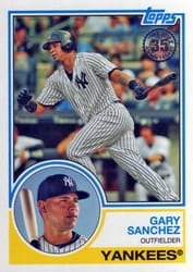 2018 Topps 1983 Topps Baseball 35th Anniversary Gary Sanchez #83-74 card