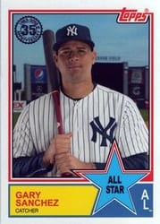 2018 Topps 1983 Topps Baseball 35th Anniversary All-Stars Gary Sanchez #83AS-23 card